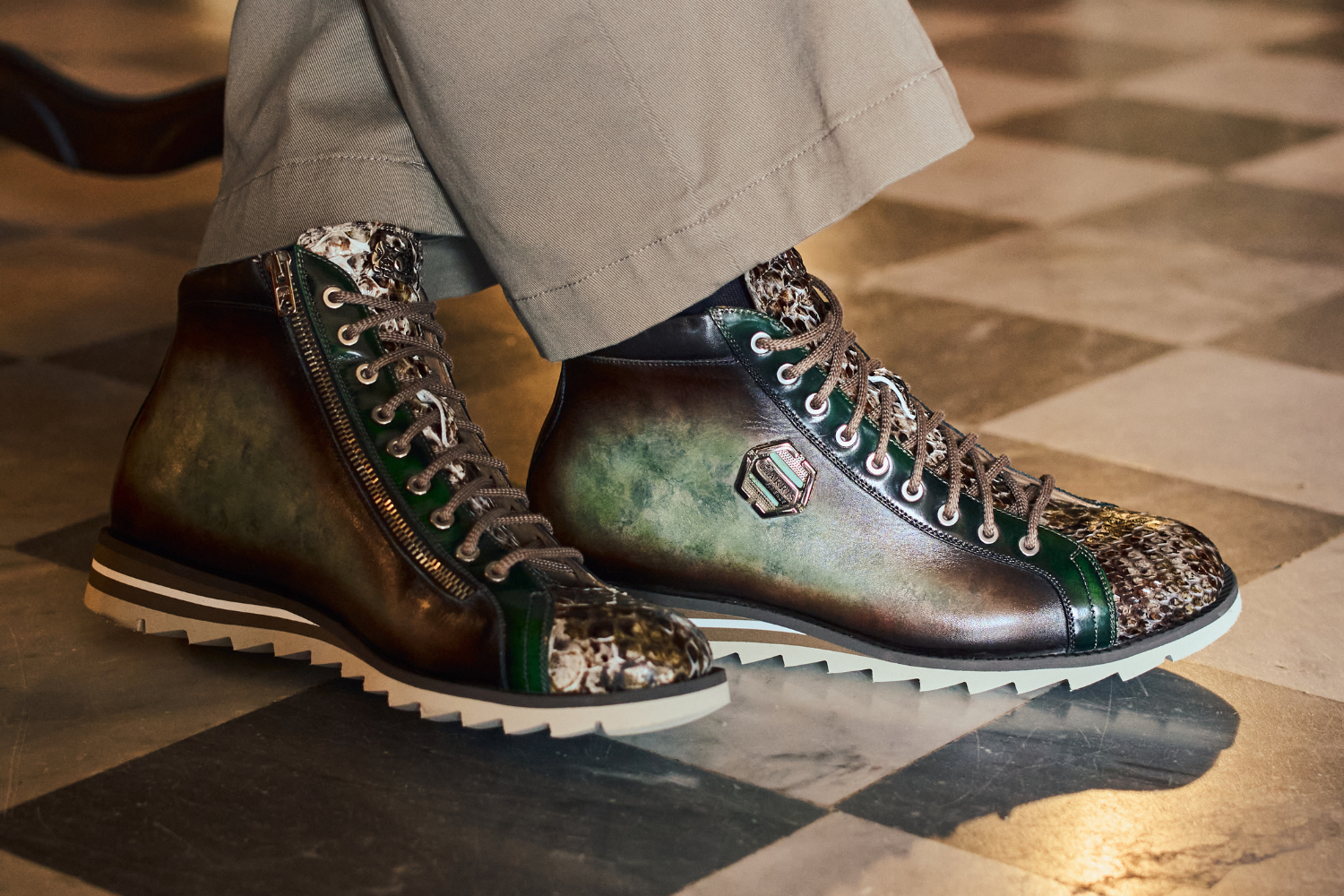 Polacchine in pelle da uomo