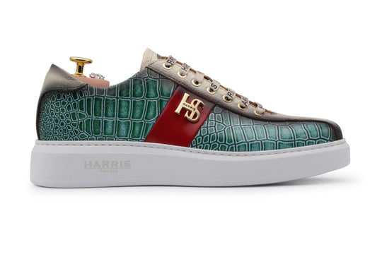 Zapatillas de deporte de cuero impresas
