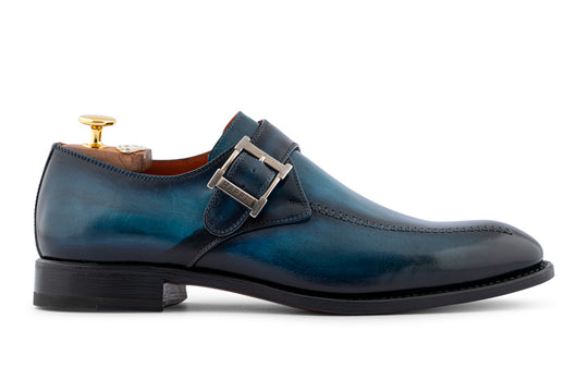 Monofbbbia in hand painted leather with hand stitching