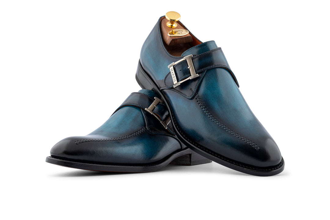 Monofbbbia in hand painted leather with hand stitching