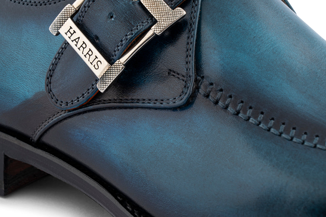 Monofbbbia in hand painted leather with hand stitching