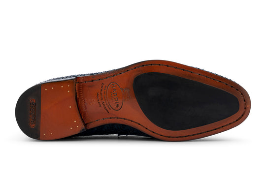 Points à la main Moccasin en cuir tissé à la main