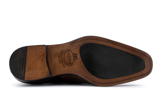 Handbemalte Schnürschuhe aus Leder Testa di Moro