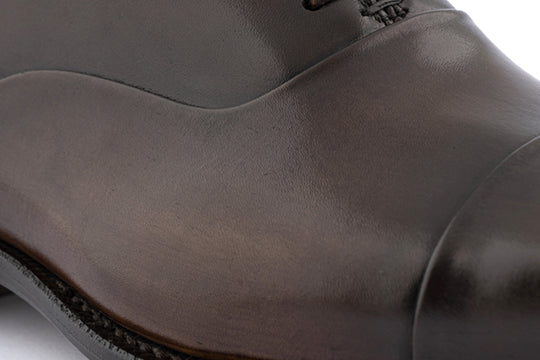 Handbemalte Schnürschuhe aus Leder Testa di Moro