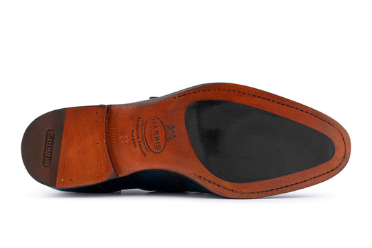 Moccasin with hand painted buckle