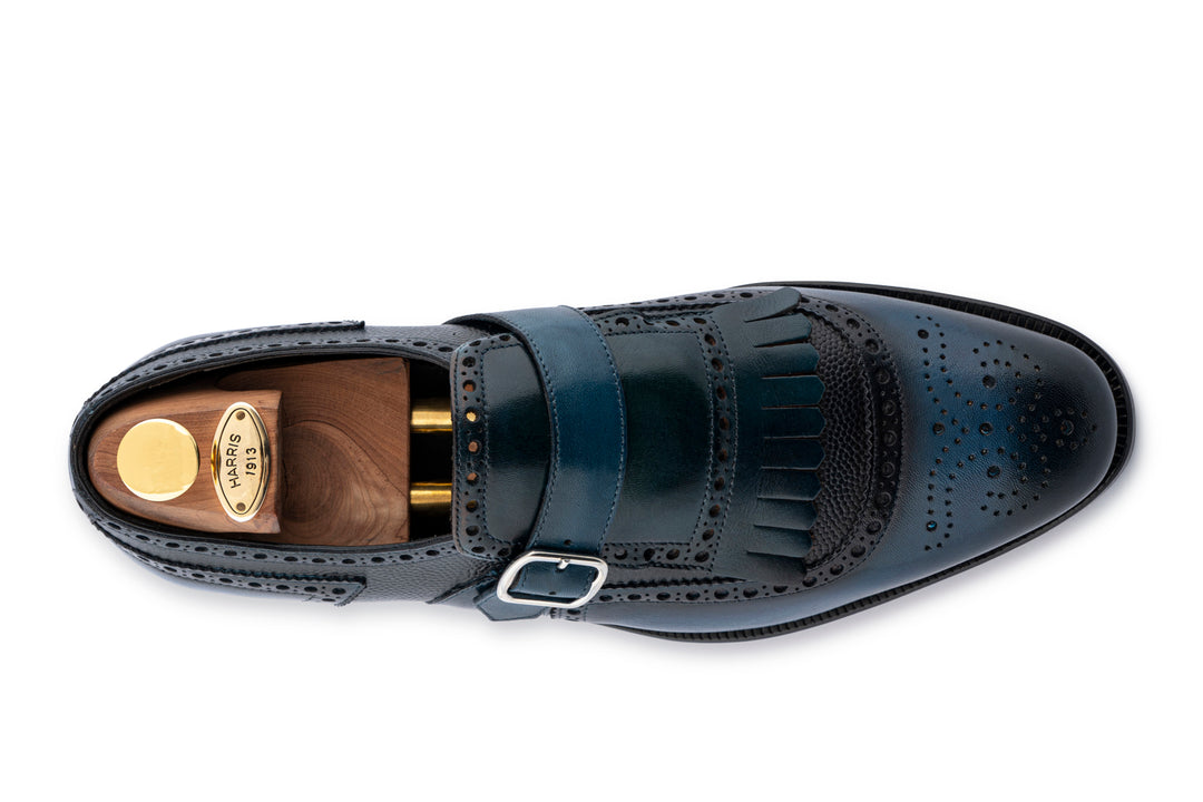 Moccasin with hand painted buckle