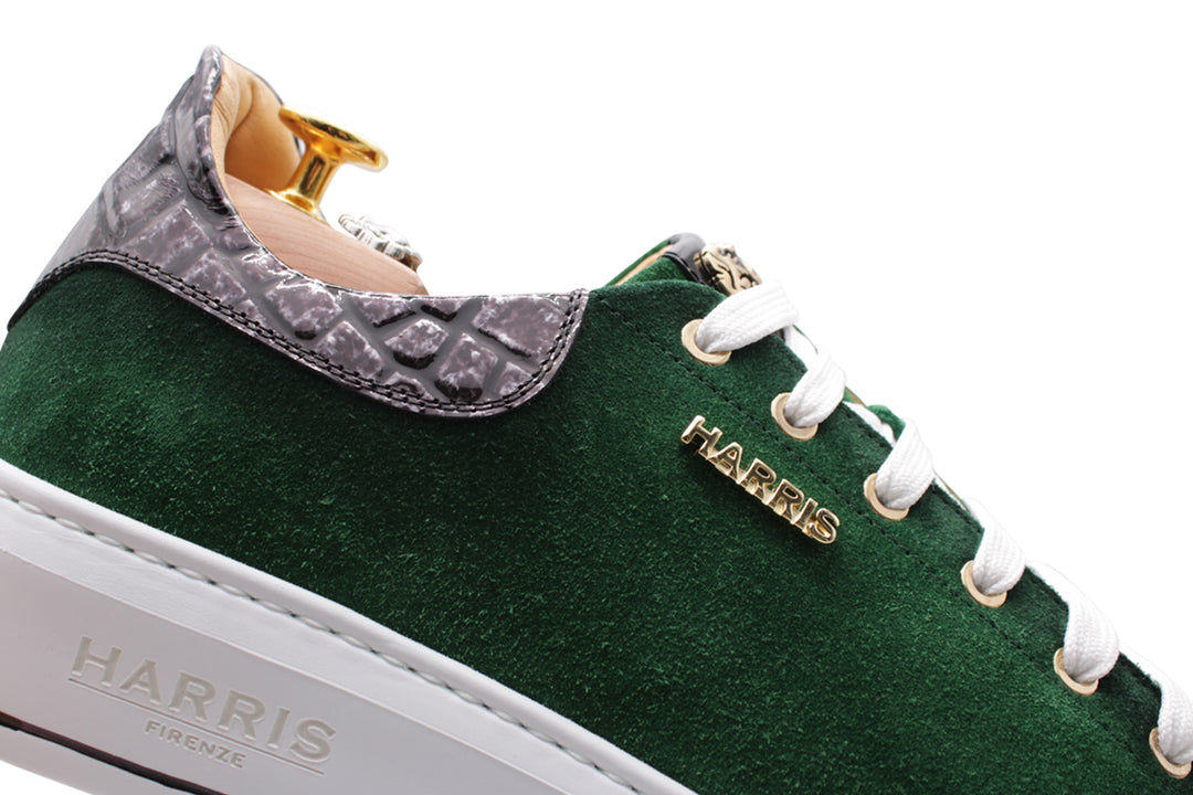 Hand shaded suede sneakers
