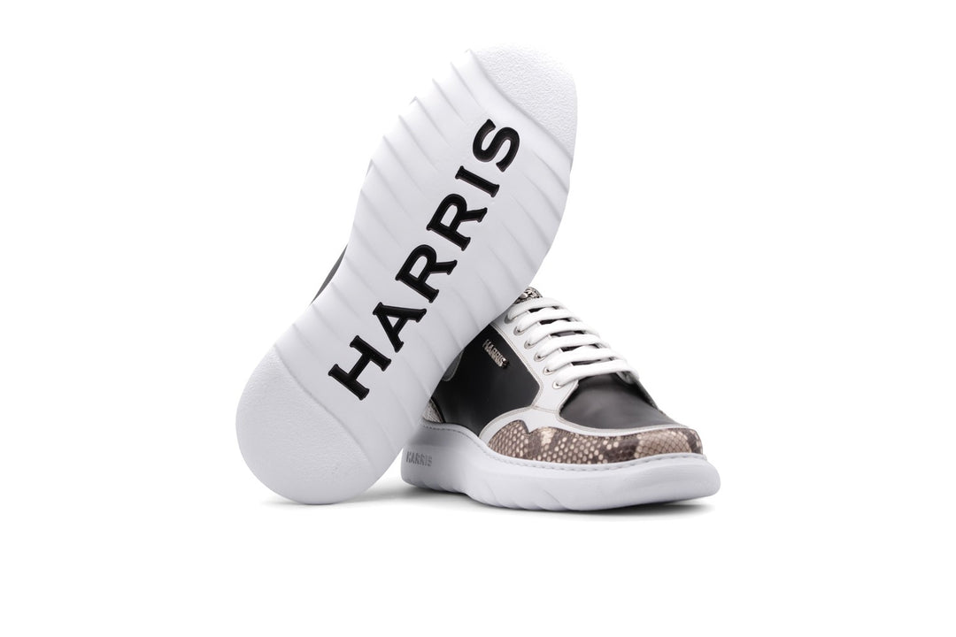 Turnschuhe mit kostbaren Lederdetails