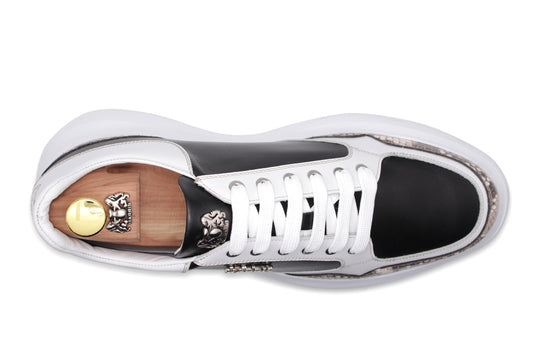 Turnschuhe mit kostbaren Lederdetails