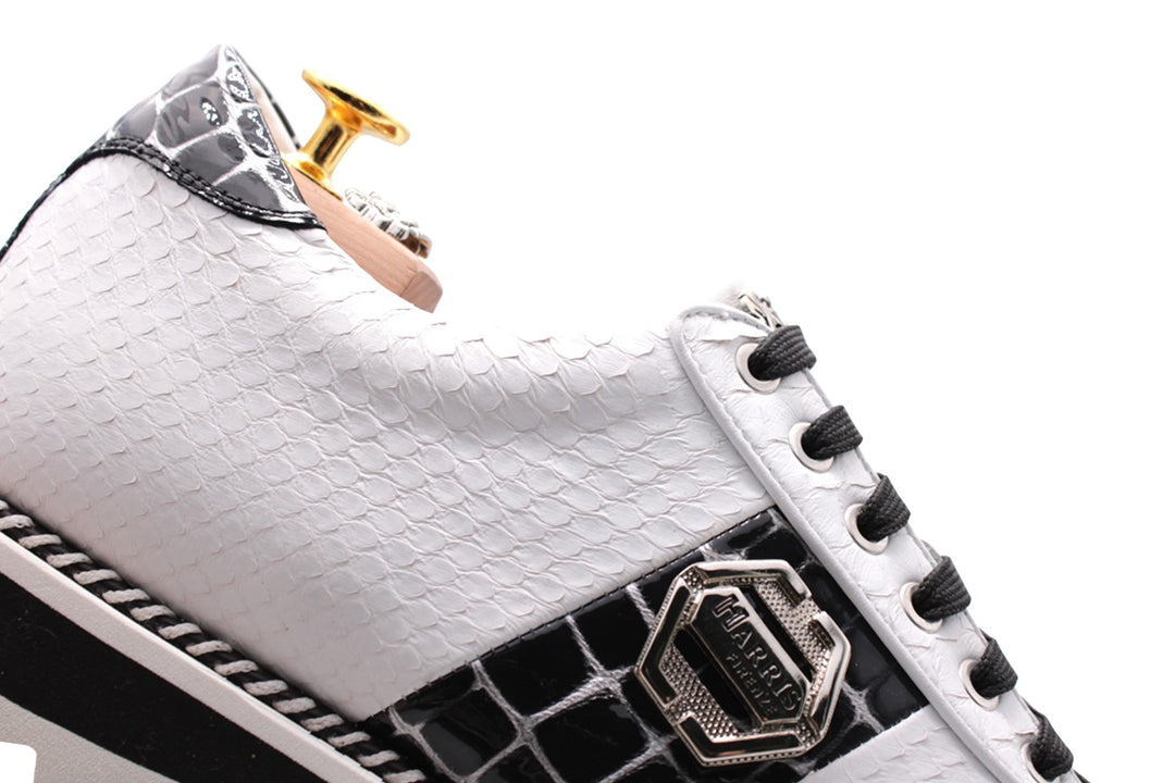 Sneakers in pelle pregiata
