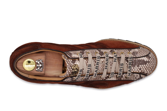 Sneakers in Suede and Pitone
