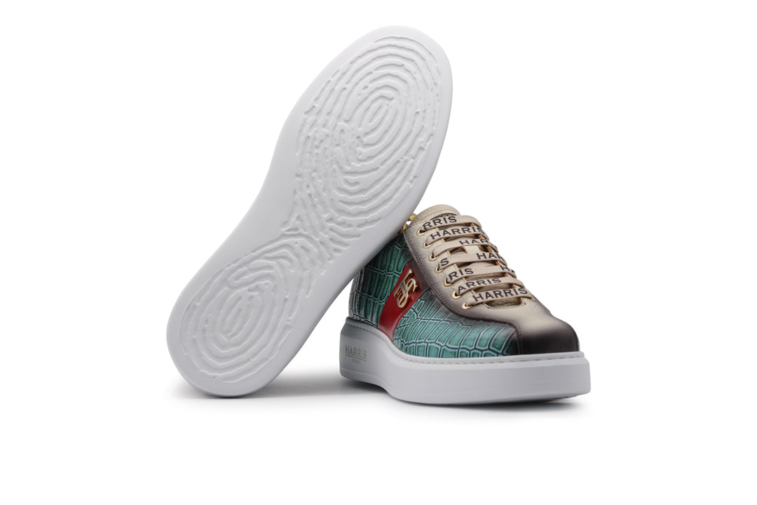 Zapatillas de deporte de cuero impresas