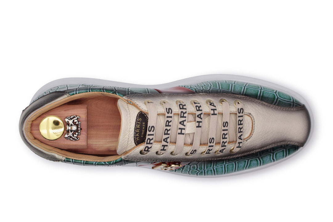 Zapatillas de deporte de cuero impresas