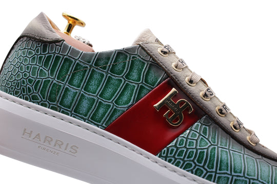 Zapatillas de deporte de cuero impresas