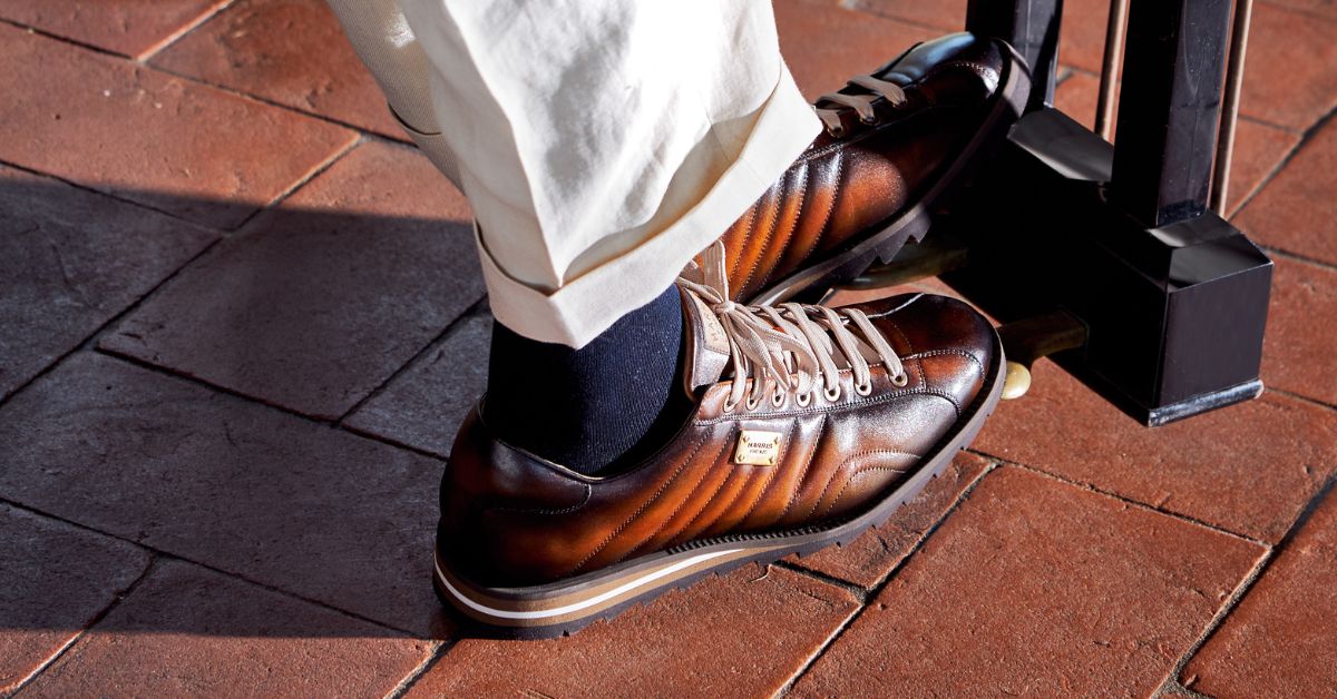 Elegant men's leather sneakers – Harris Shoes 1913