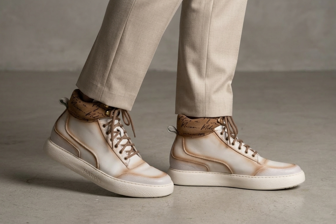 Polacchino in pelle morbida sfumata