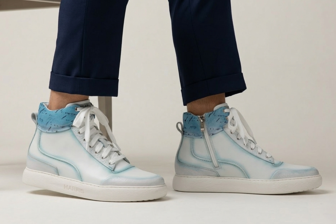 Ankle boot in soft shaded leather