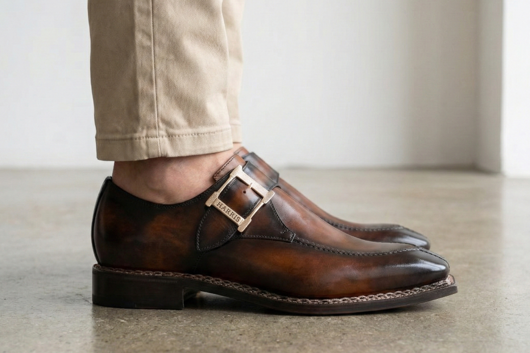 Handbemalte Einzelschnalle mit norwegischer Verarbeitung