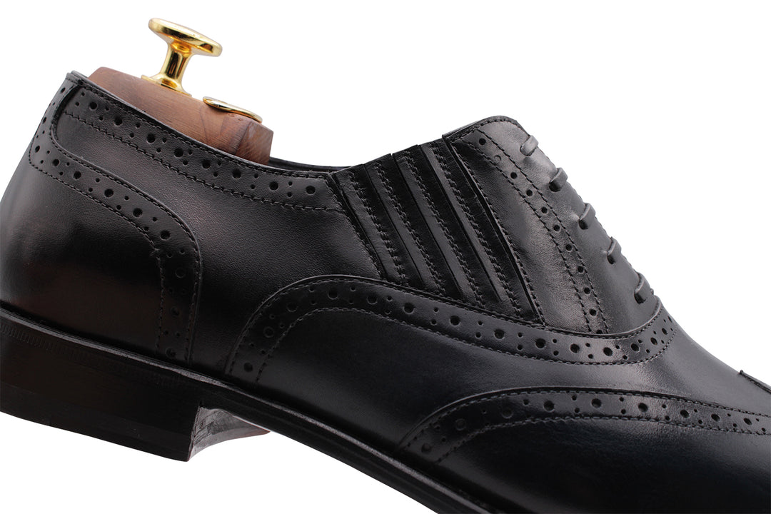 Richelieu Slip-On avec Décorations Brogue