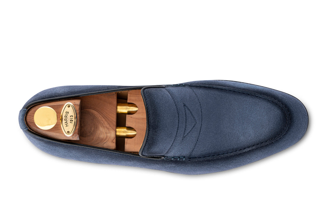 Suede moccasin with padded passerby