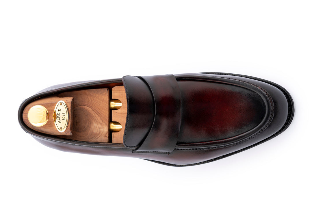 Hand-painted leather loafer