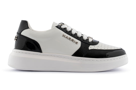 Patent leather sneakers
