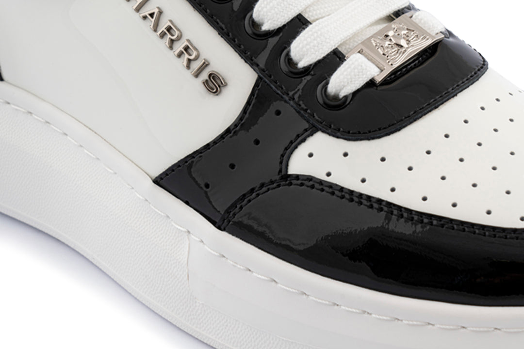 Patent leather sneakers