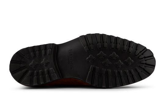 Wildleder-Schnürschuh mit Handnaht