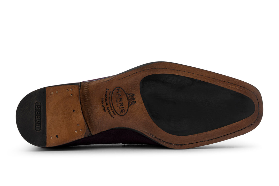 Mocasín de ante sombreado a mano