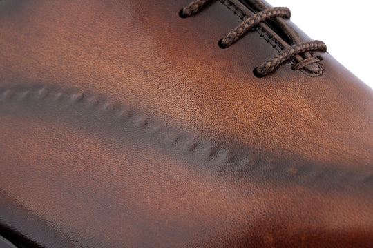 Hand-painted leather brogues