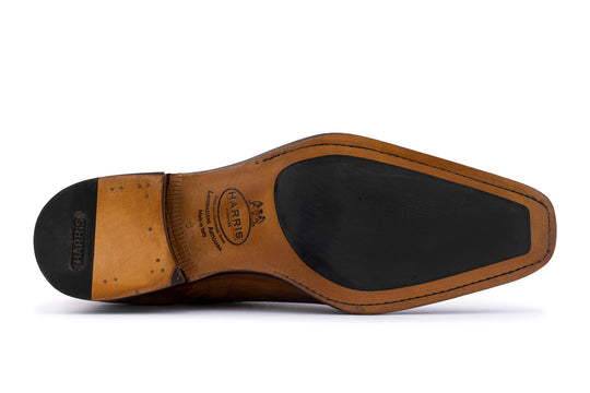 Zapatos brogue de piel pintados a mano