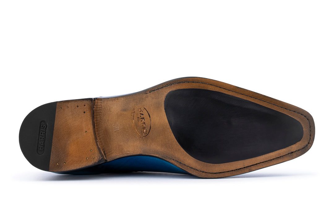 Handbemalte Brogues aus Leder