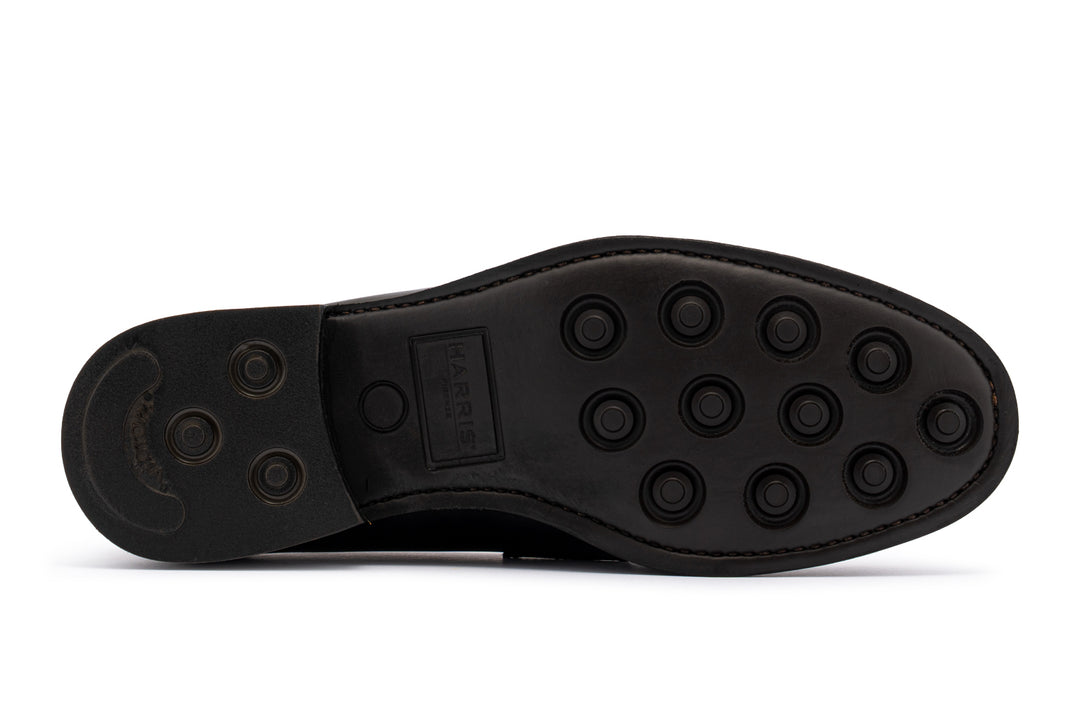 Terni Leather Moccasin – Black