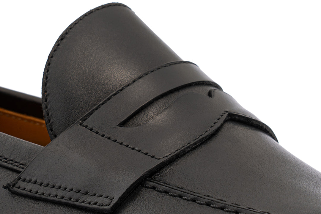 Terni Leather Moccasin – Black