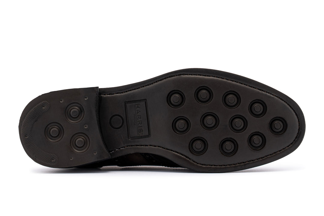 Zapatos Oxford 9054 – Gris y Negro