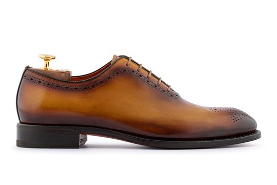 Francesina in pelle con dettagli Brogue