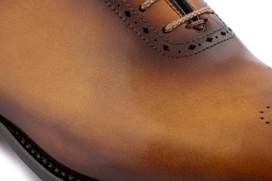 Francesina in pelle con dettagli Brogue
