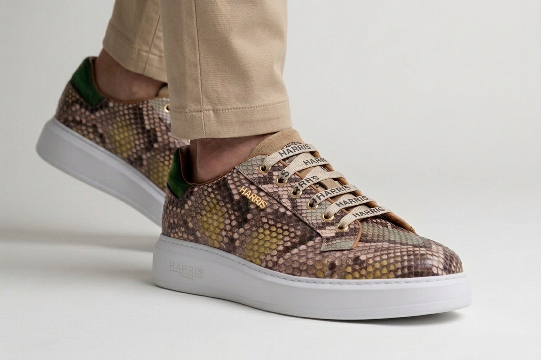 Sneakers in pitone multicolor