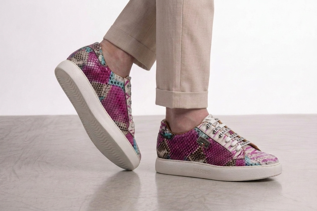 Sneakers in pitone multicolor