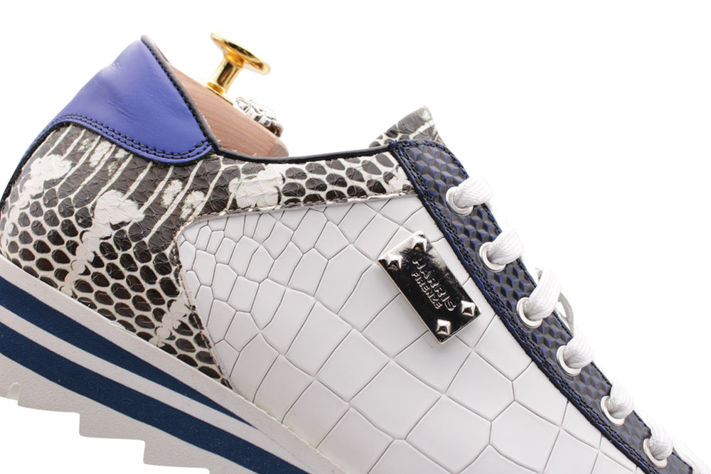 Sneakers in pelle stampata