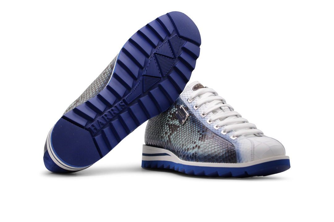 Sneaker in pelle pregiata