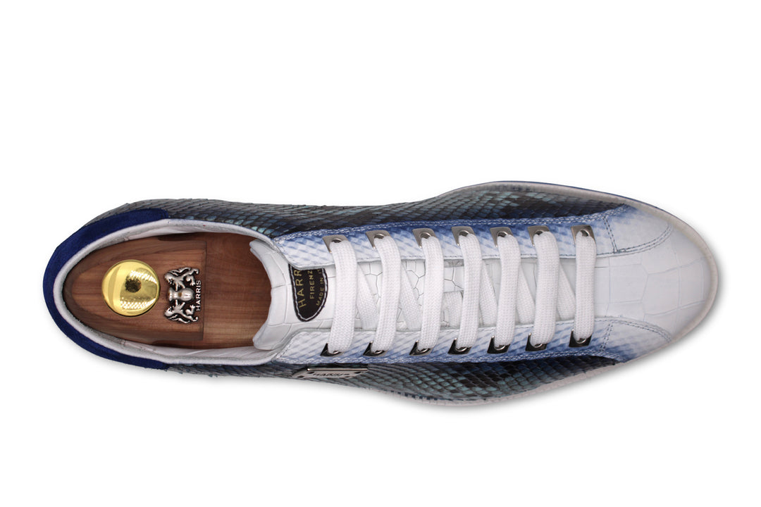 Sneaker in pelle pregiata