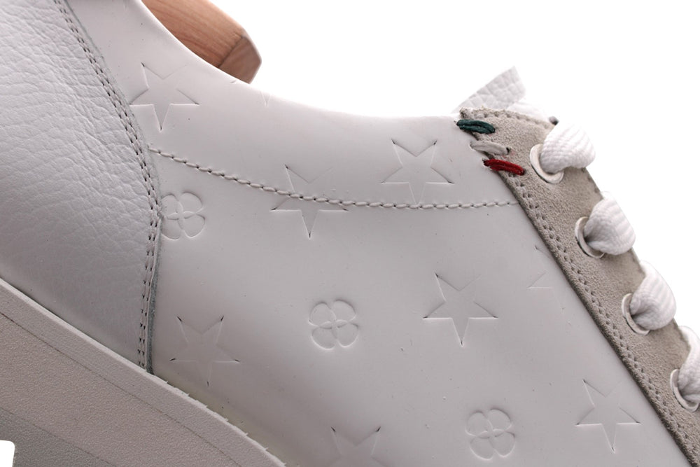 Sneaker in pelle stampata