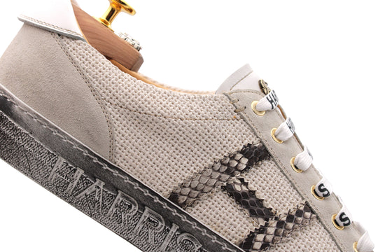 Vintage leather and canvas sneakers