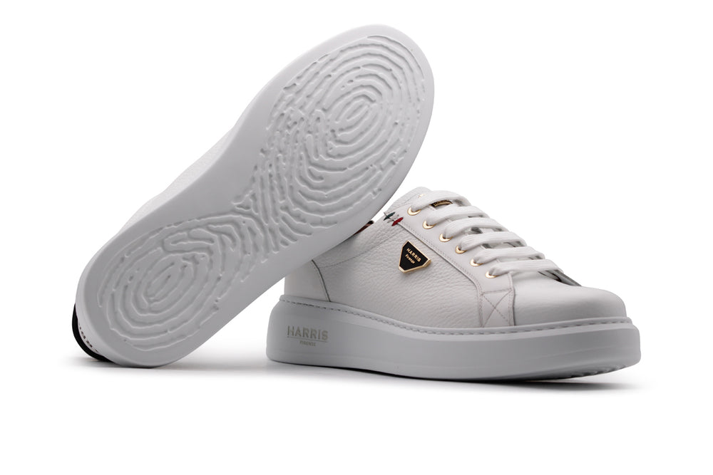 Sneakers in pelle morbida effetto alce