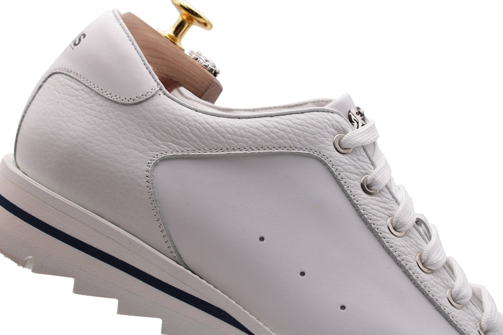 Sneakers in pelle pieno fiore
