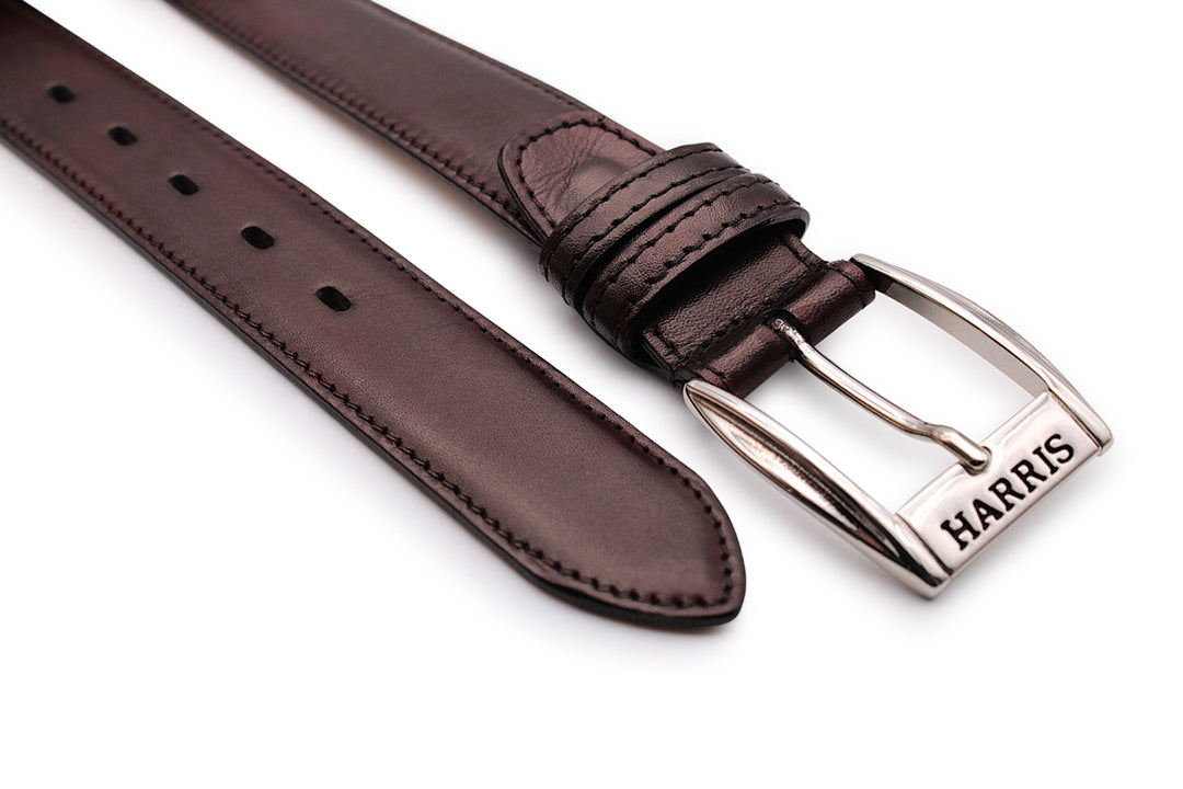 Hand-painted leather belt