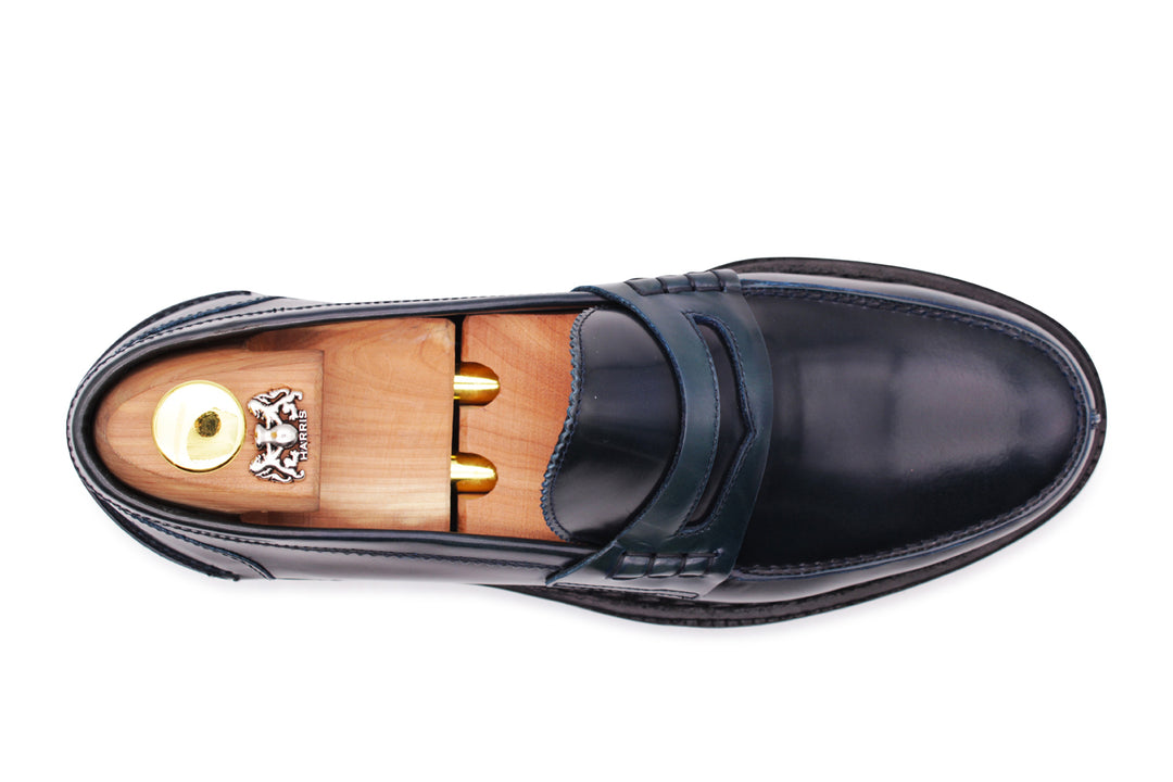 Mocassin en cuir brossé