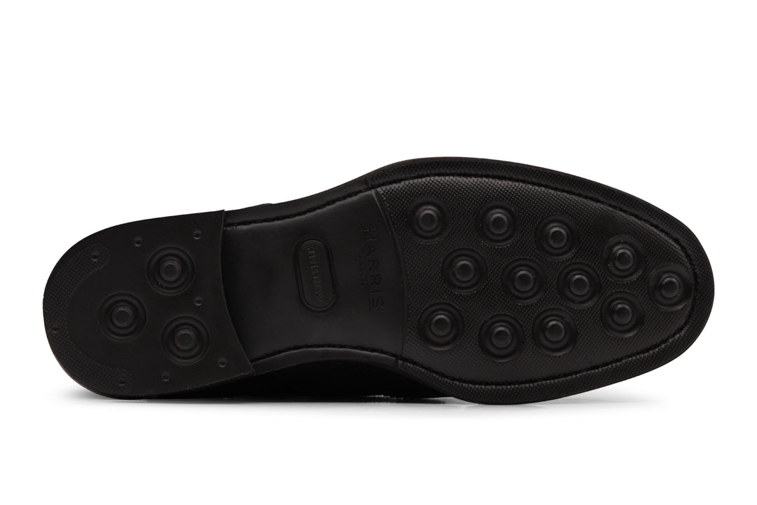 Polacchino in suede Testa di Moro con dettagli Brogue