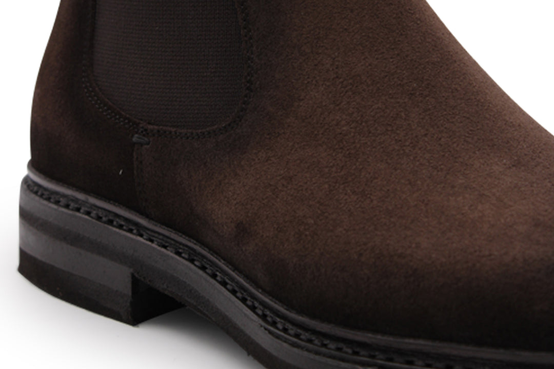 Botín de ante Testa di Moro con elástico